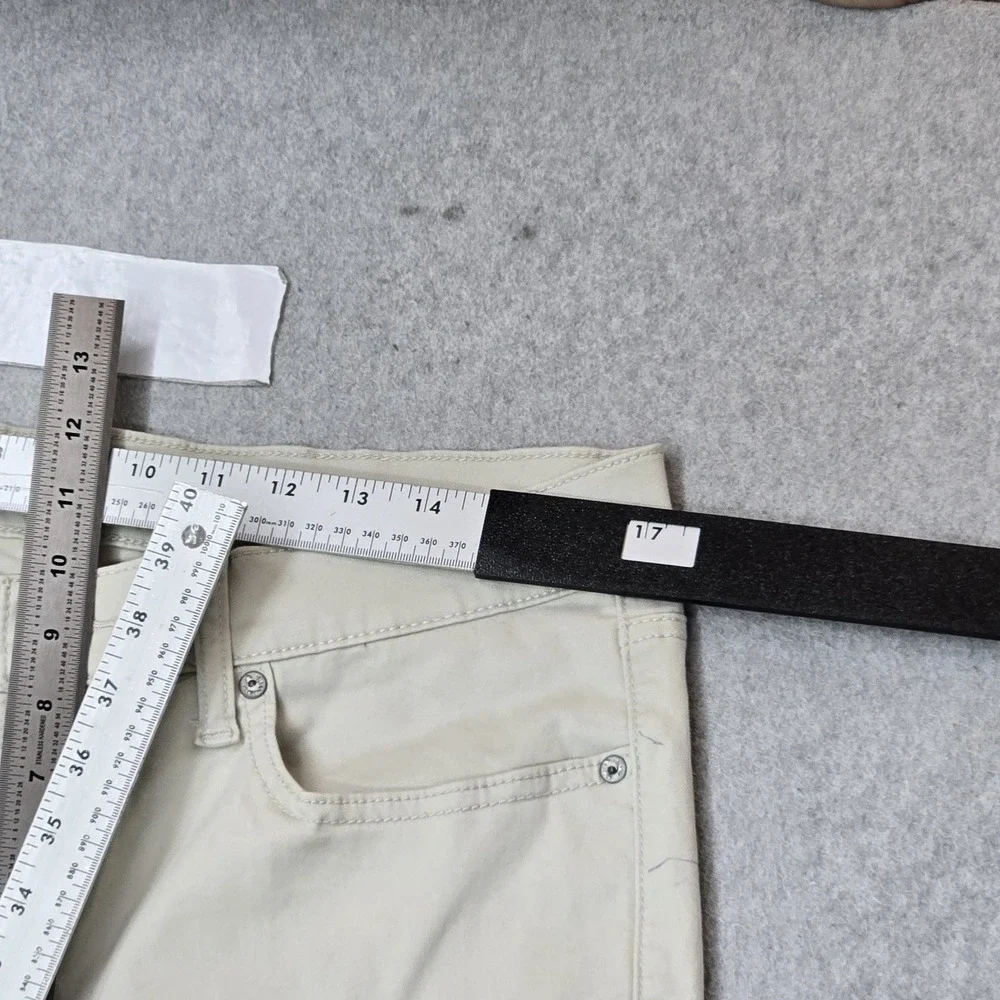 Lucky Brand Men Pants 32X30 Beige Chino Twill 410 Athletic Slim Button Zipper
